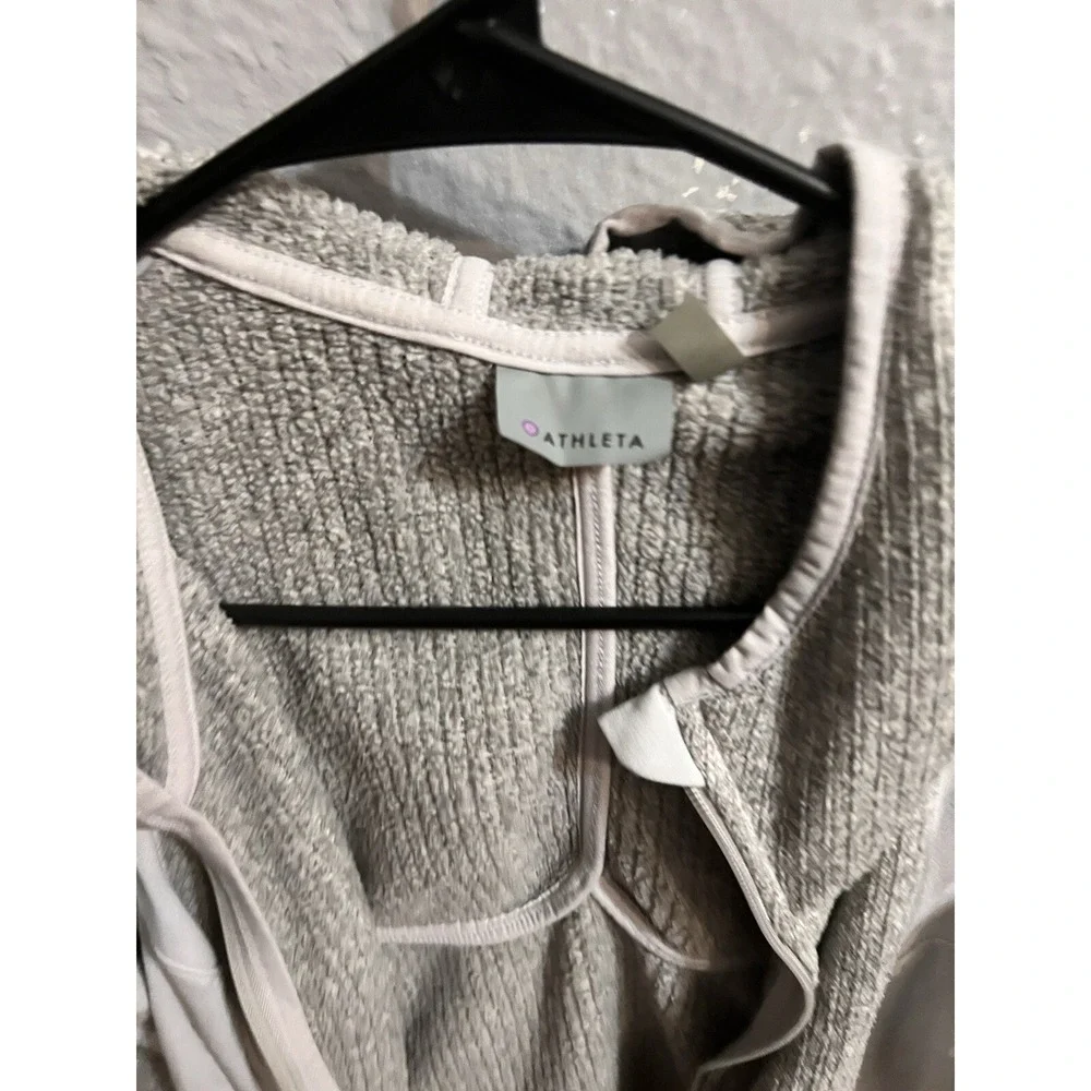 Athleta Jacket Womens Gray Full Zip Hooded Size Small‎